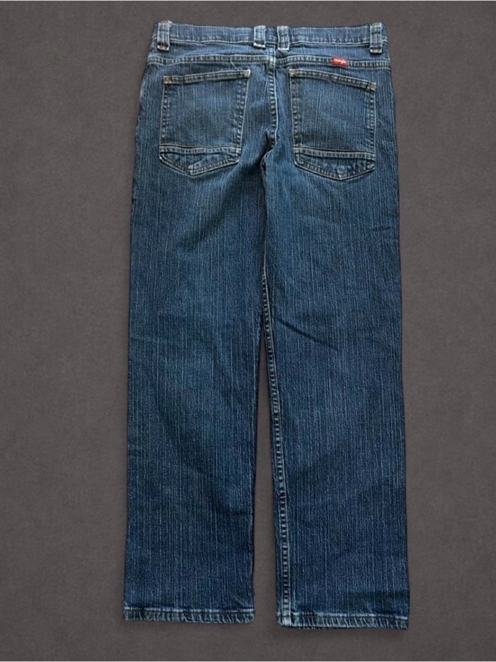 Wrangler Relaxed Fit Straight Leg Blue Jeans Size 16 Husky